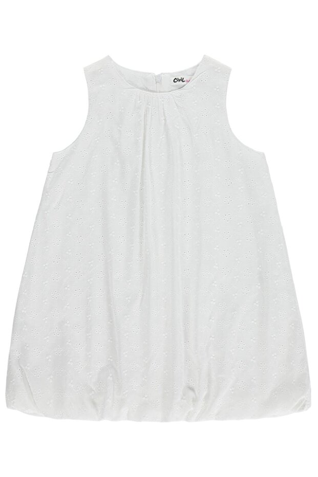 Balloon Skirt Dress for 2-5 Years Old - Off-White