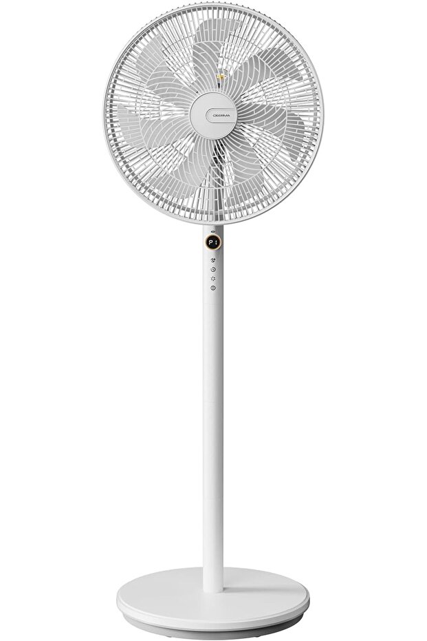 16" Floor Fan, Stand Fan 60W with 3 Mode/Speed, 7 Leaf Blade, 4 Adjustable Height & Tilt, Tou