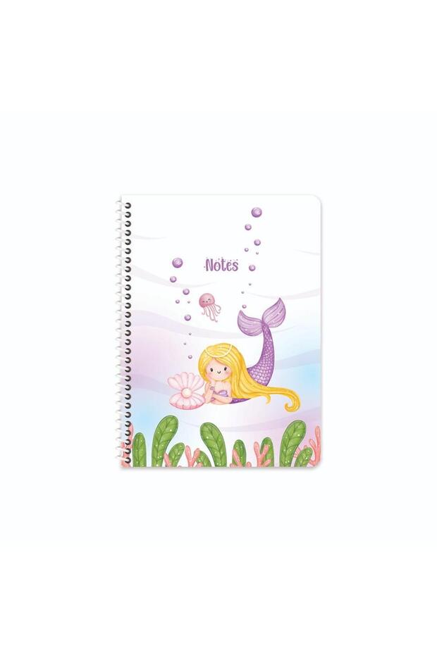 16.5X22.5 Spiral Pp Cover Striped Mermaid Notebook - No:01