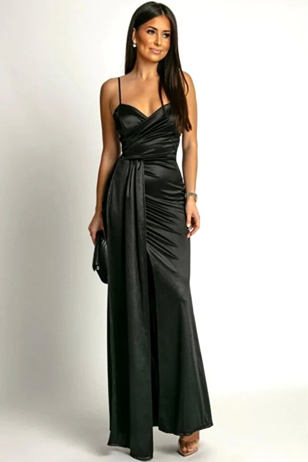 Rochie lunga cu bretele - 5