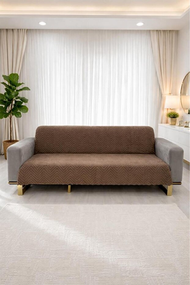 Teddy Wellsoft Sofa Cover 170X215 cm Cappucino