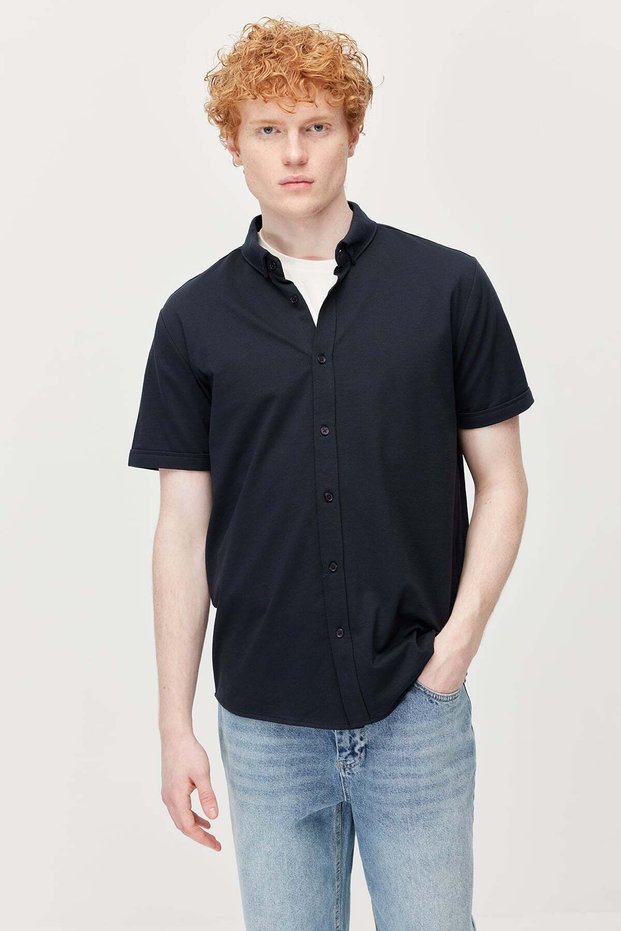 Men's Collar Buttoned Shirt