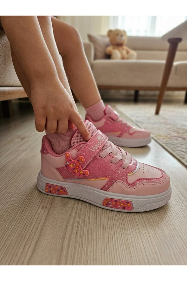 Wisco 0490 Pink Comfortable Lightweight Girls' Sports Shoes