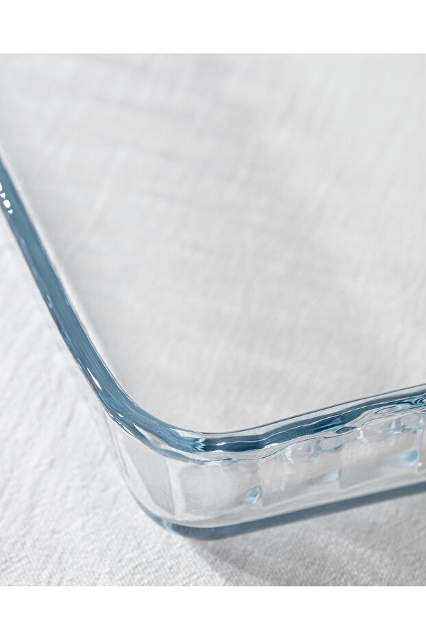 Chérie Rectangular Borosilicate Glass Baking Tray - Transparent - 3