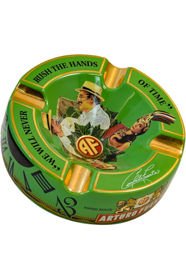 Cigar Ashtray 4 Cigar Holder Special Edition Large Cuba Ceramic – Green