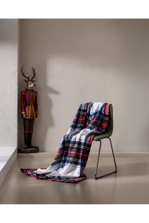 Clorel Welsoft Printed Tv Blanket - Navy Blue