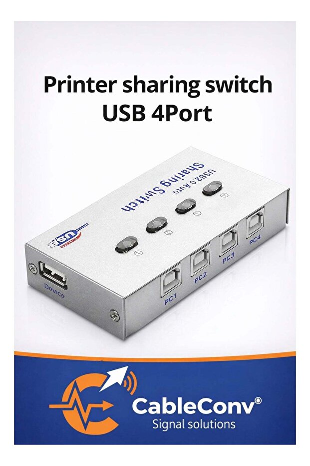 CABLE CONV Printer Sharing Switch 4 Port USB 2.0 - 1