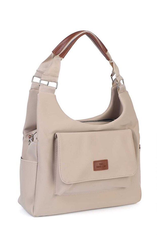 Satin Soft Fabric Green Cover Multi-Compartment Sports Women's Bag