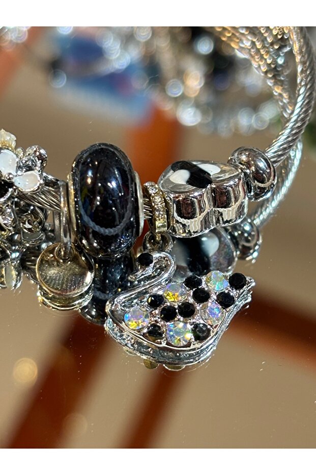 Swan Charm Bracelet - 1