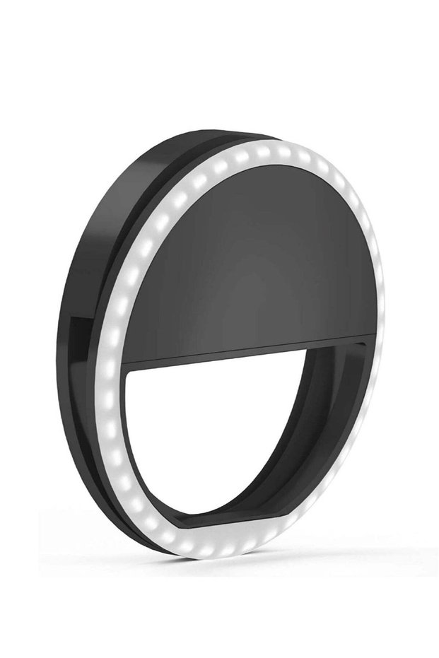 Rechargeable 36-LED Selfie Ring Light Black