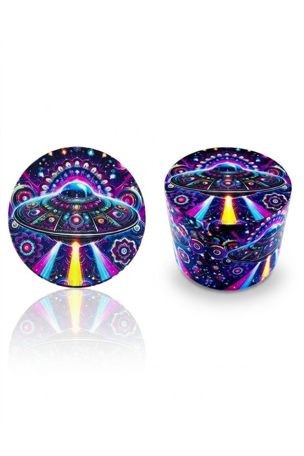 Limited Edition 50mm Grinder Spice Grinder Mill Thick Metal with Pollen Tray 4-Layer Bg-78