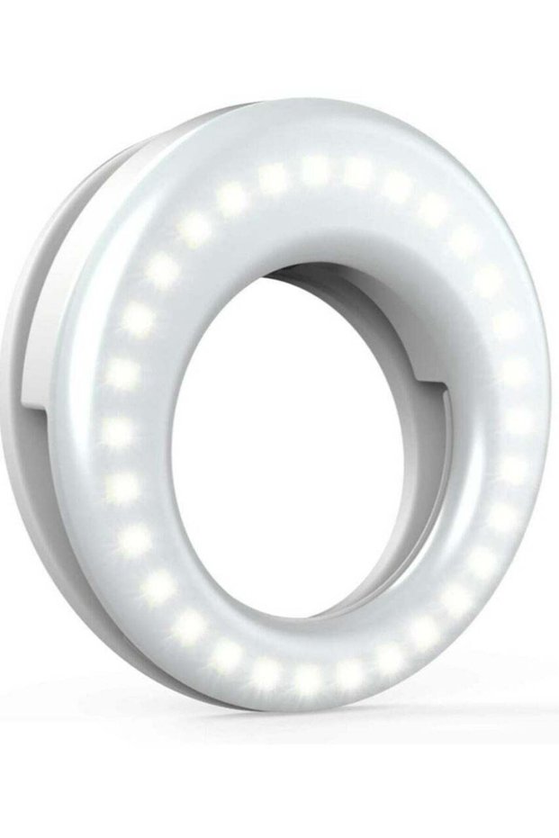 Selfie Ring Lights LED Circle Cell Phone Laptop Camera Photography Video Lighting Clip On Rechargea