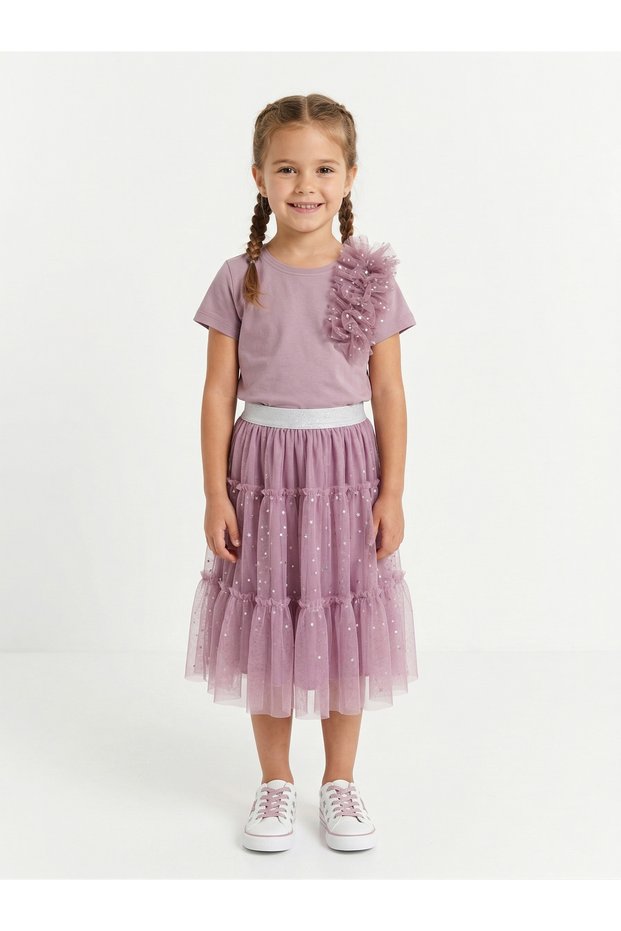 Girls Matching set- T-Shirt with Skirt