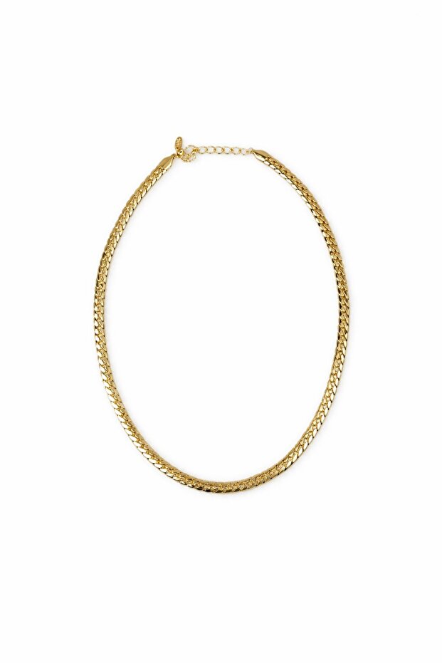 Flat Crushed Chain Necklace