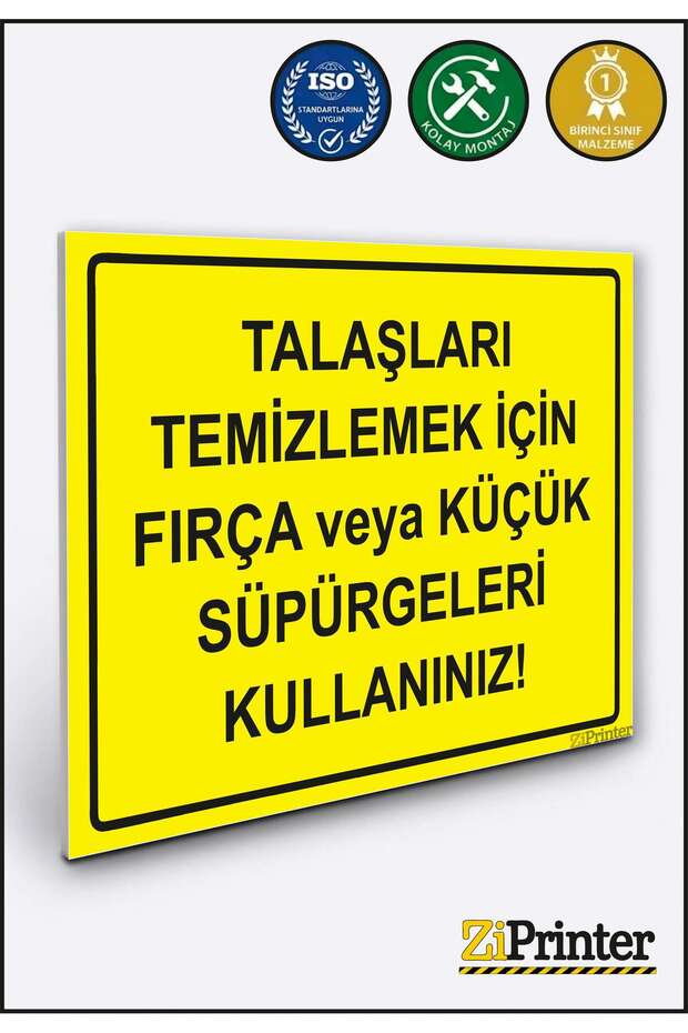 Brush or Small Brooms for Cleaning Sawdust Isg Warning Sign Dekota 35X50 cm
