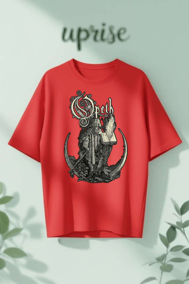 Opeth Printed Cotton Oversize T-Shirt