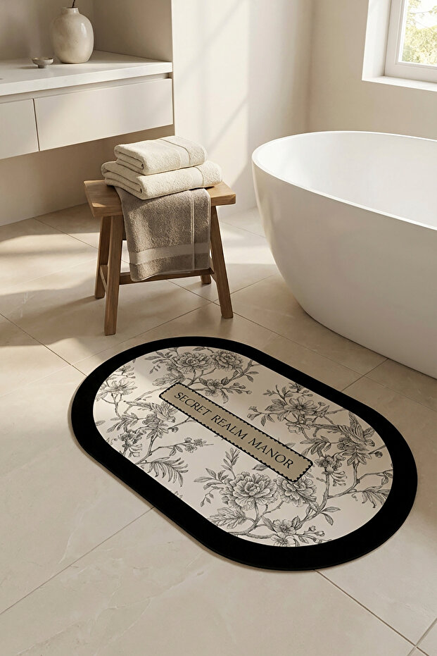 Digital Non-Slip Washable Colorful Modern Bath Mat Bathroom Rug Si