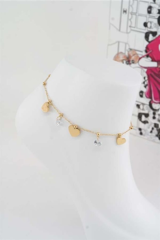 Women's 316 L Tarnishproof Anti Allergenic Steel Anklet