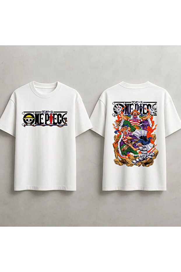 One Piece Anime Printed Unisex 100% Cotton Oversize T-Shirt