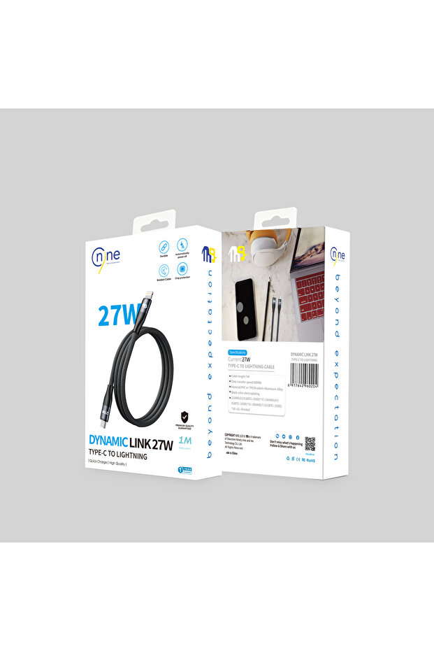 NINE كيبل ايفون -تايب سي DINAMIC LINK 27W