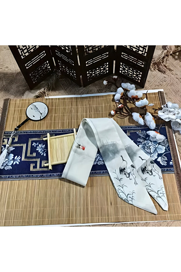 وشاح مزدوج الجوانب، تصميم وشاح شال طويل رفيع، ملحقات الحقيبة