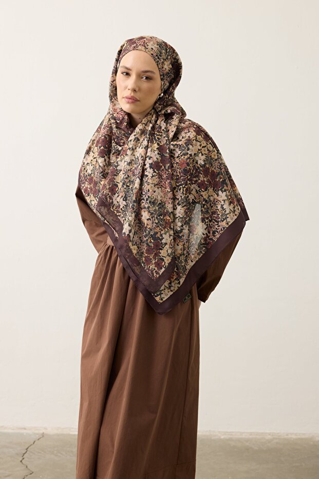 شال ناعم 3071 أحمر داكن