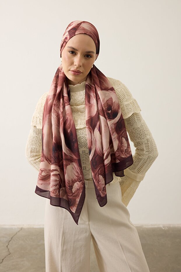 Soft Shawl 3075 Copper Brown - 4