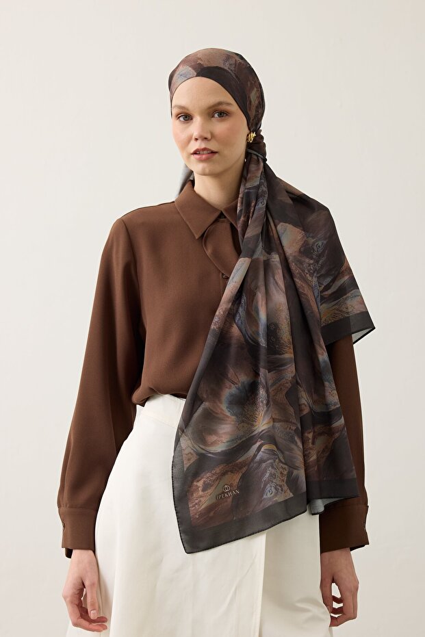 Soft Shawl 3075 Coffee Bean - 1
