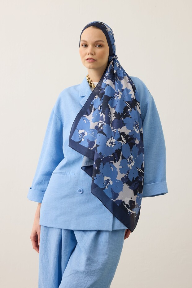 Soft Shawl 3073 Navy Blue