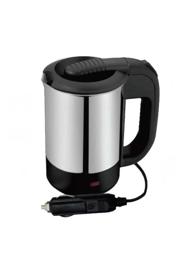 Portable 12V Car Electric Kettle - 500ml Stainless Steel Water Heater for Coffee & Tea (150W)