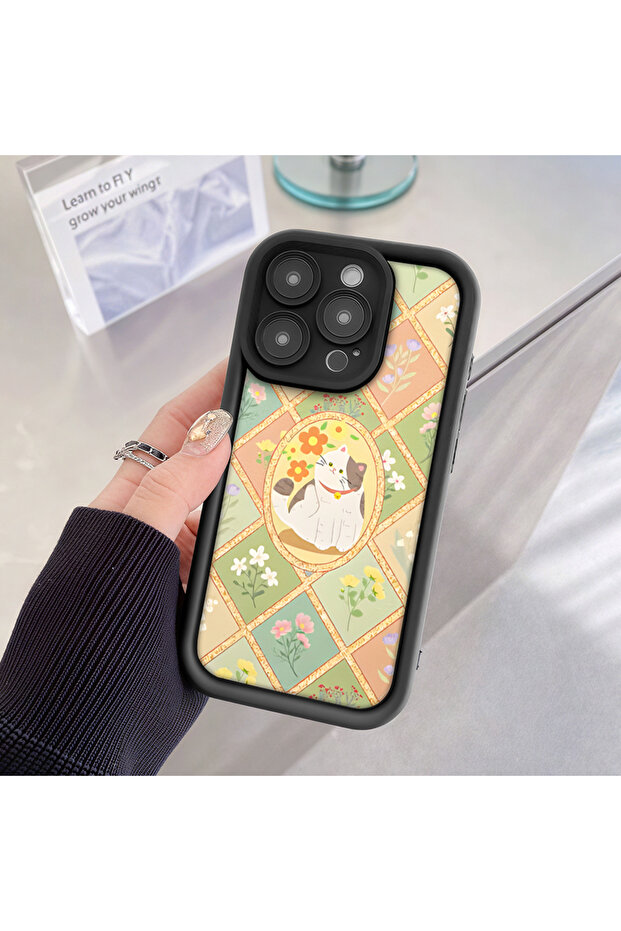 حافظة متينة متوافقة مع iPhone 13، مزودة بنمط لطيف وحماية كاملة - 3