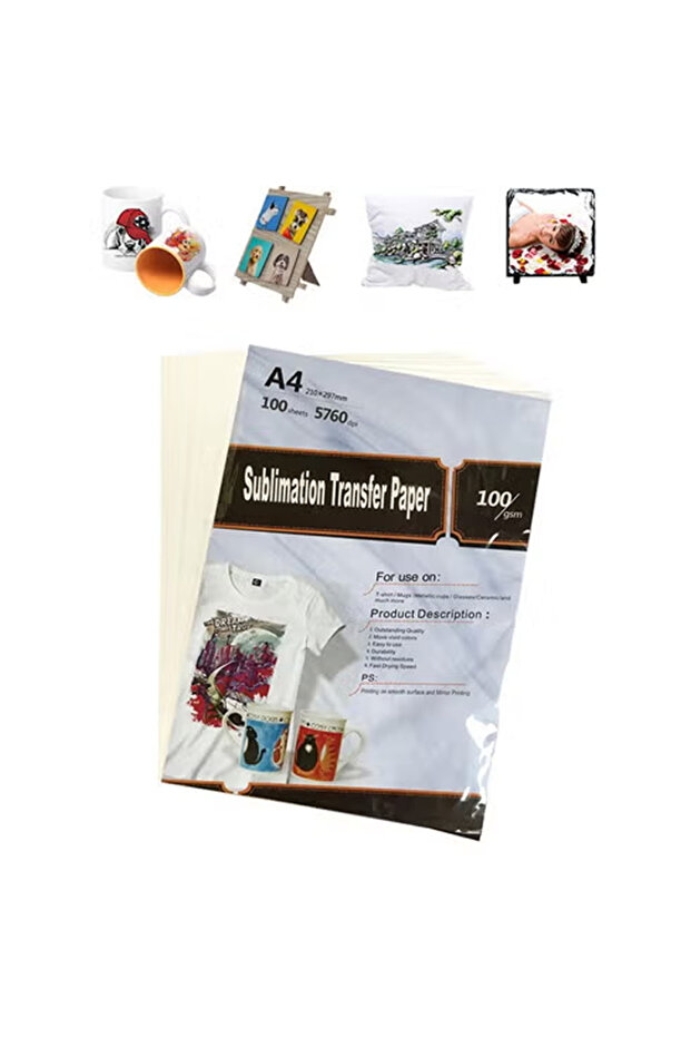 100-Piece A4 Sublimation Transfer Paper
