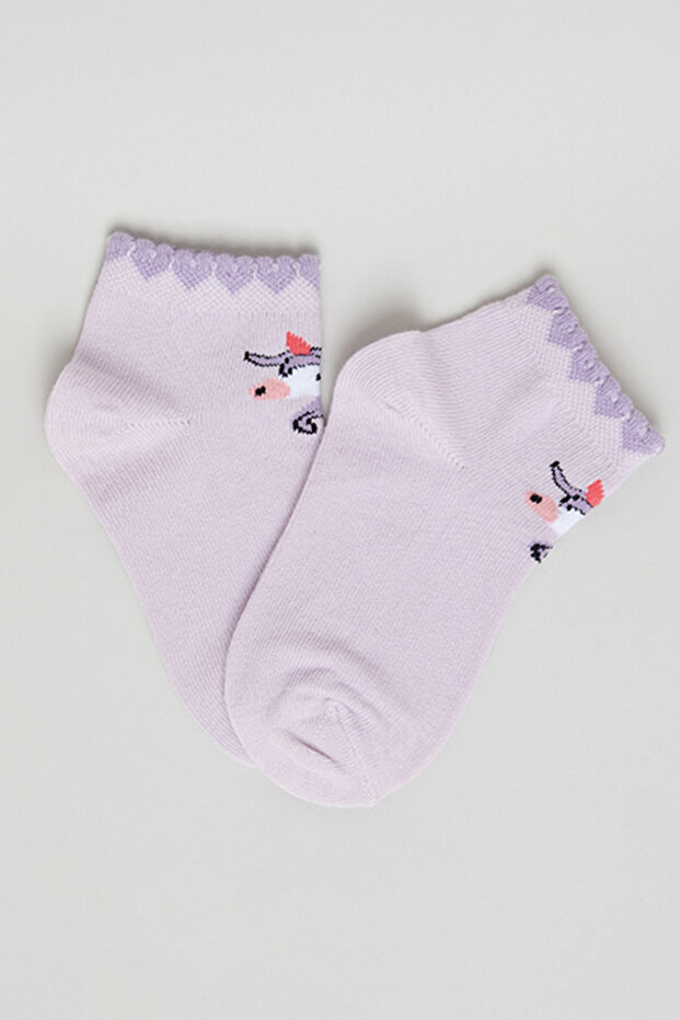 3 Pack Patterned Ankle Socks - 3