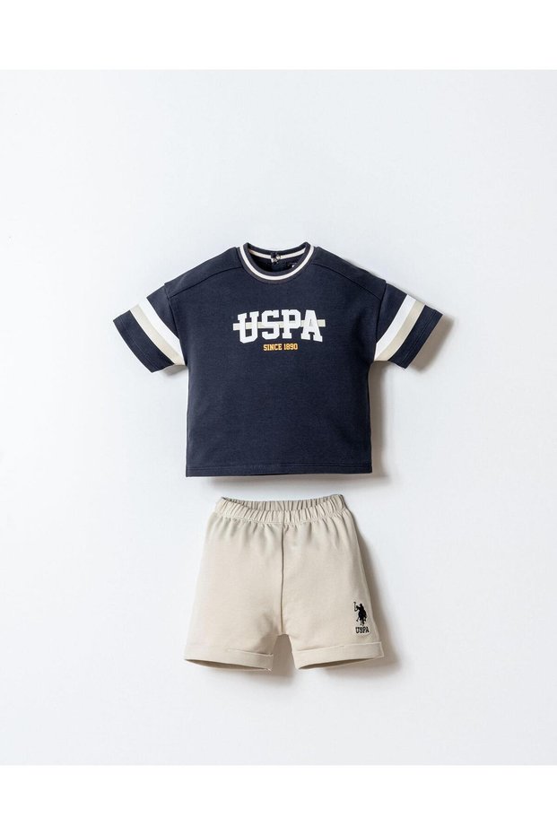 U.S.Polo Assn. Baby Boy Shorts T-Shirt Set