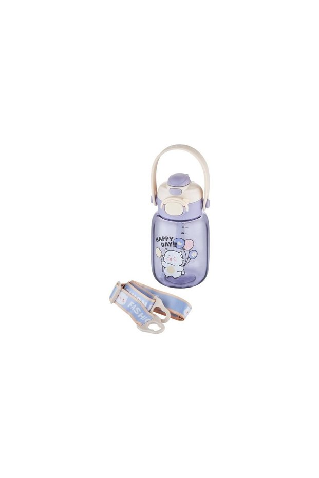 Vagonlife Vgn2028 Hanging Water Bottle with Straw 600 ml Purple