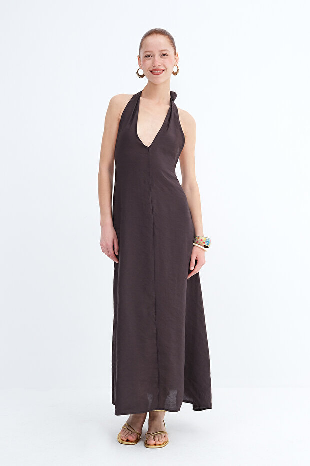 Φόρεμα Halter Modal E17526 - 5