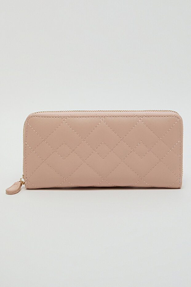 Quilted Zippered Wallet
