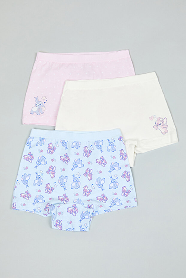 3 Pack Stitch Print Boyshorts