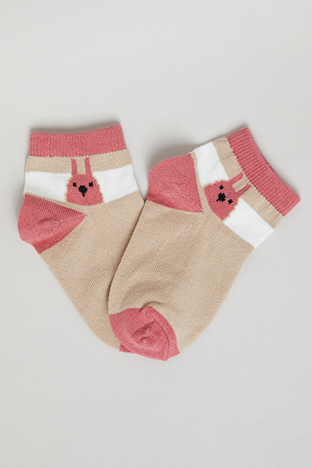 3 Pack Patterned Ankle Socks - 4