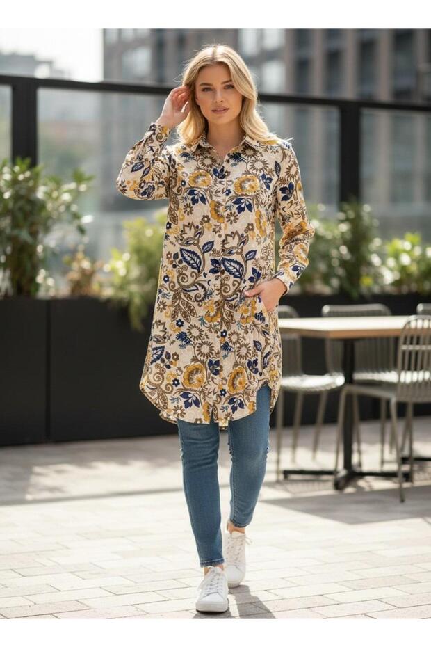 Women's Plus Size Long Viscose Shirt