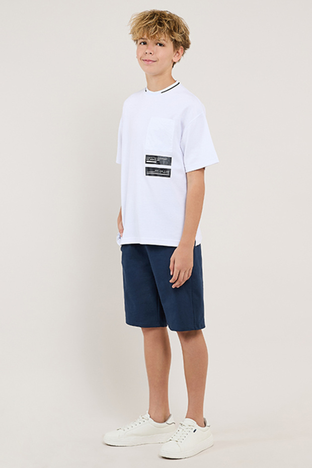 Solid Shorts with Drawstring Waist - 2