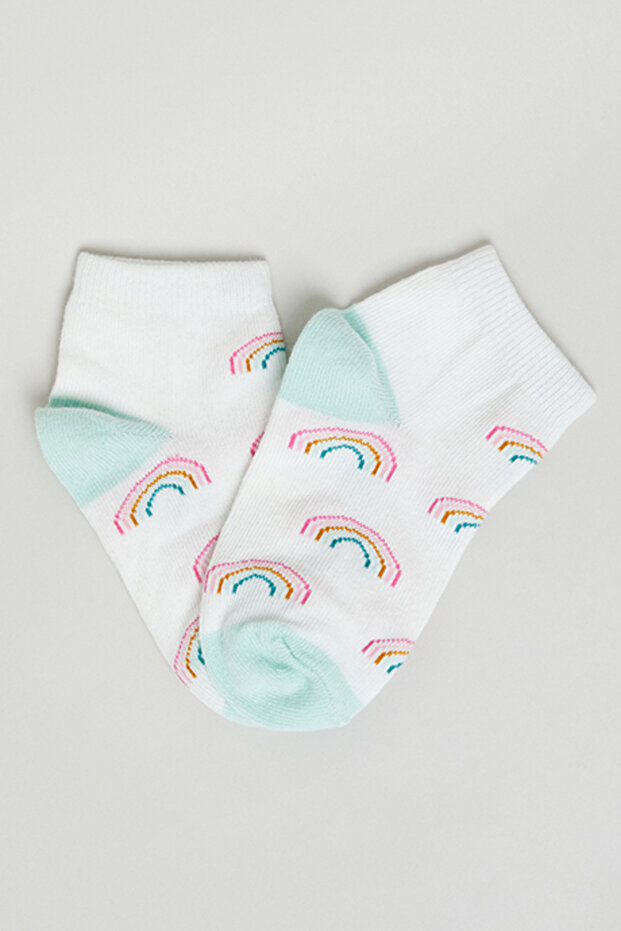 3 Pack Patterned Ankle Socks - 2