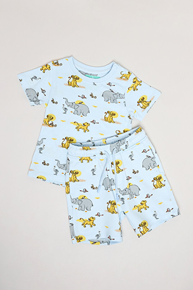 Printed T-Shirt and Shorts Set