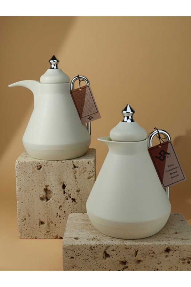 Premium Vacuum Flask Set for Arabic Kahwa & Tea | Double Wall Thermal Insulated Serving Flask