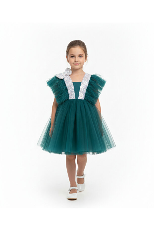 D' Daniela - Dragonfly Dress with Sequins - Multicolor - 1Y to 12Y