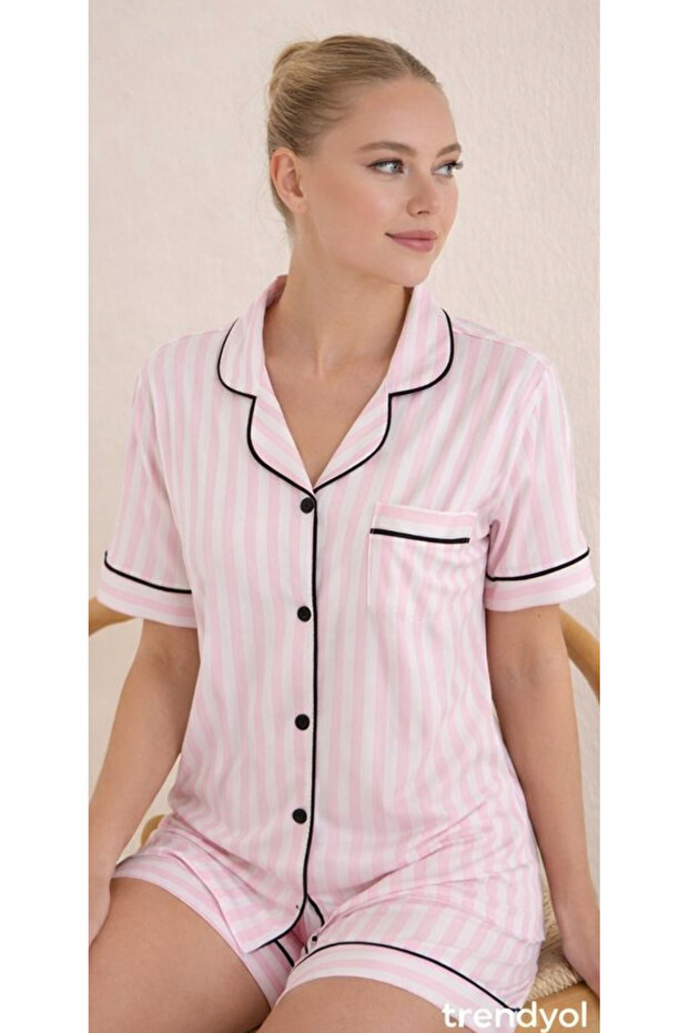 Women'S, Viscose, Shirt Collar, Shorts Set