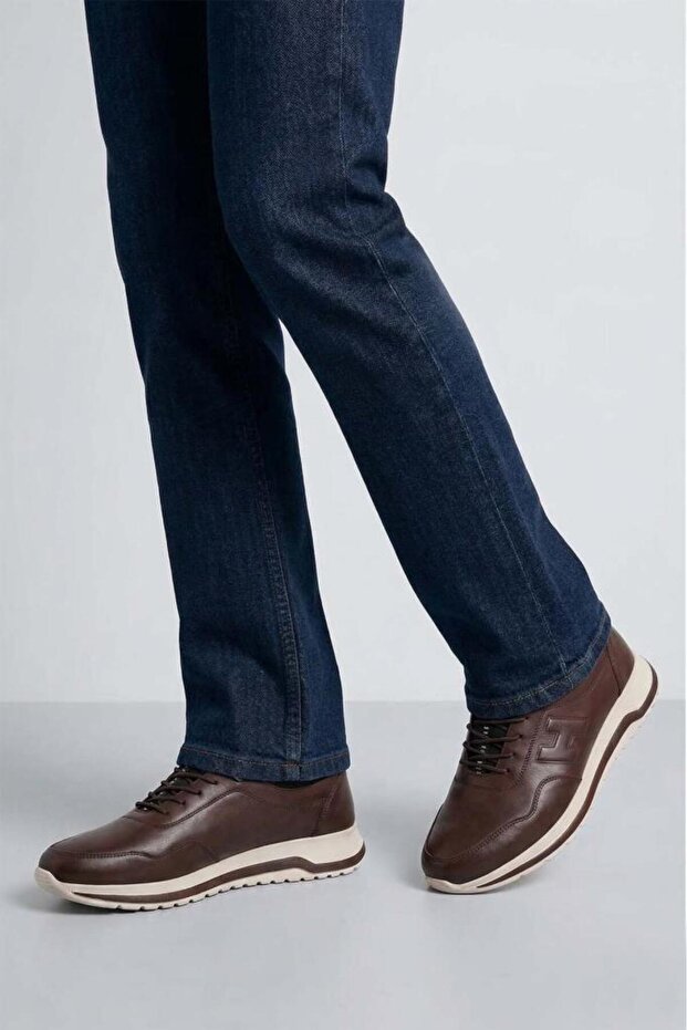 Genuine Leather • Special Textured Design • Orthopedic Ultra Light Men's Shoes (Premium Series) 1051-1