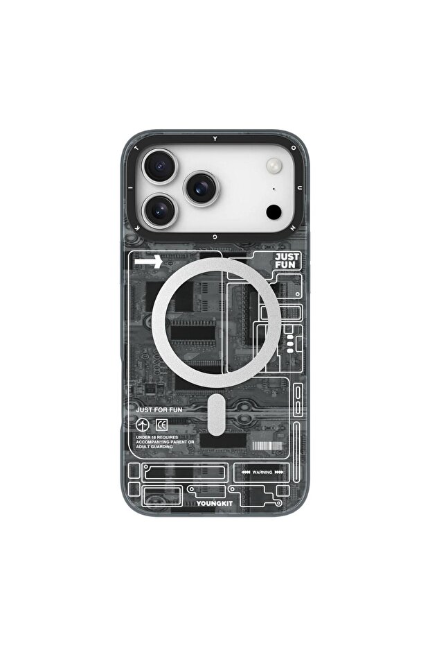 iPhone 17 Pro Max TECHNOLOGY Series Futuristic Circuit MagSafe Compatible Shockproof Case