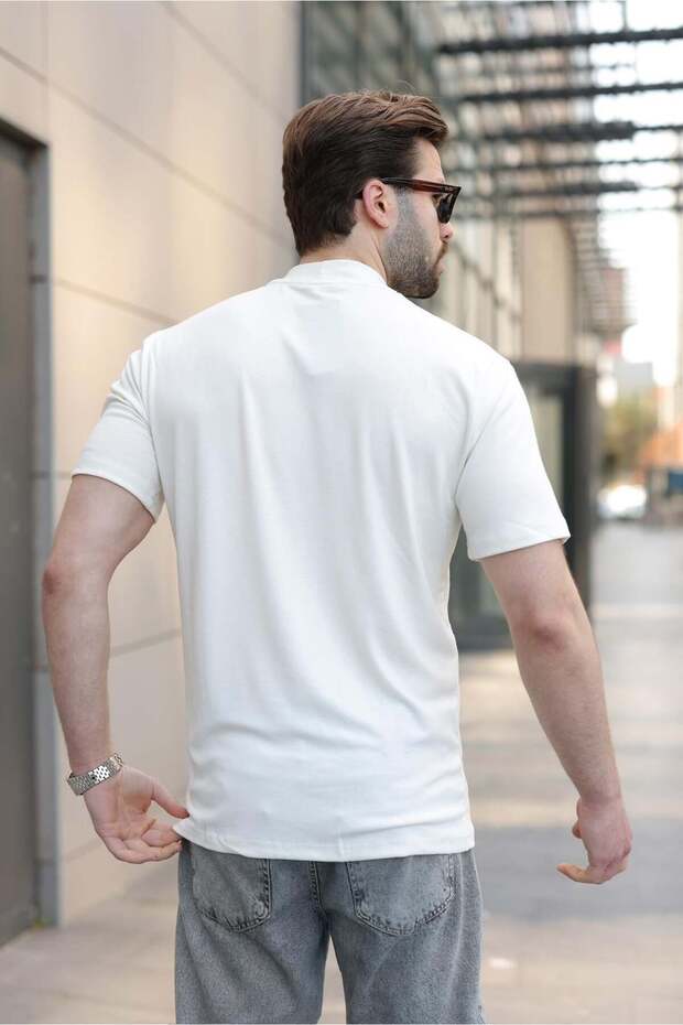 Ανδρικό μπλουζάκι Ecru Crew Neck Basic E7113 - 4