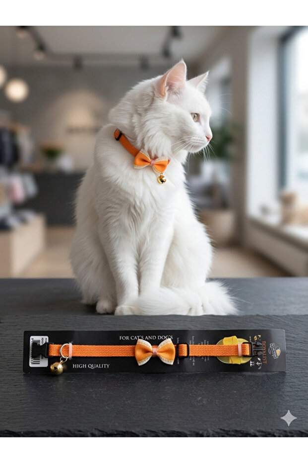 Orange Floa Cat Collar - 1